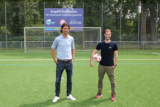 Martin Lanig (li.) und Dominik Hager bilden künftig das Anpfiff-Team beim FCU